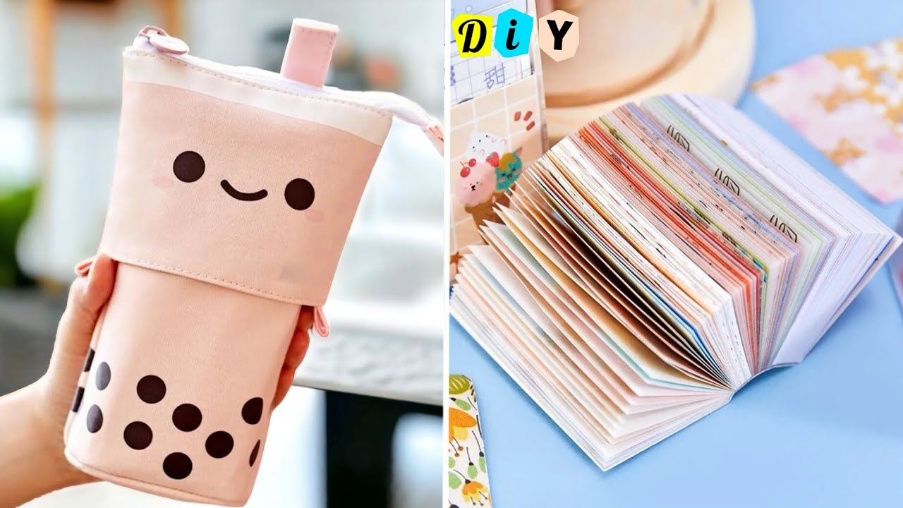 🌈 DIY cute stationery / How to make stationery supplies at home / handmade  stationery/ easy crafts 