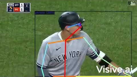 Coaches using AI Pose Estimation on recent MLB Yankees to learn, strategize & work on probabilities