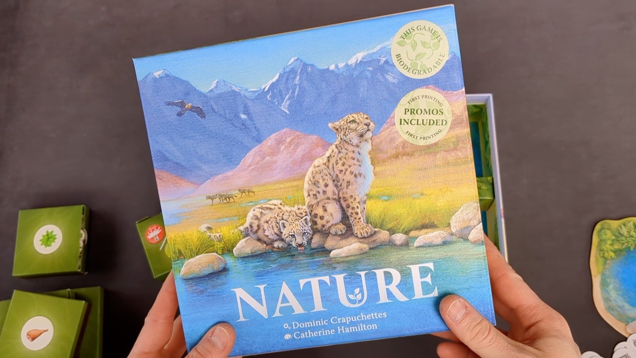 Nature Board Game Unboxing with extra Promos and Art
