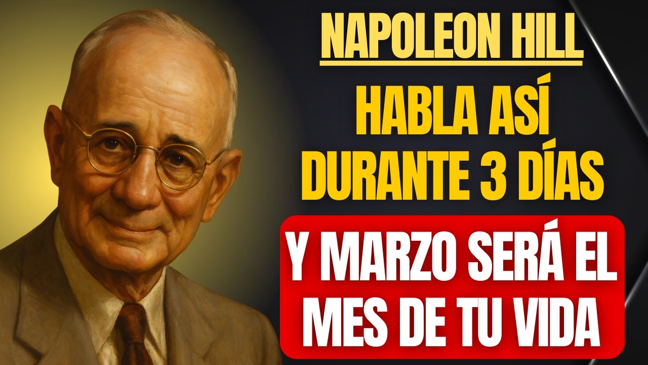 Habla así durante 3 días y haz de marzo el mes más poderoso de tu vida | Napoleon Hill