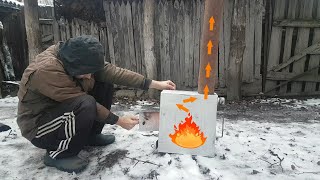 Potbelly Stove from old Canister DIY