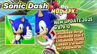 Sonic Dash v8.9.0 Mod Apk Unlimited Money Unlimited Gem New Update 2025