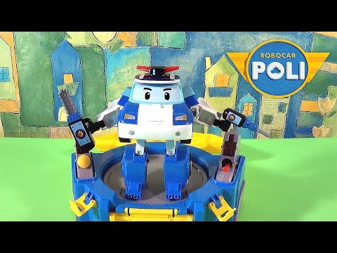 Поли Робокар с кейсом - Обзор игрушки. Robocar Poli -  ロボカーポリー 로보카 폴리 - Ro Bo Ka Polli