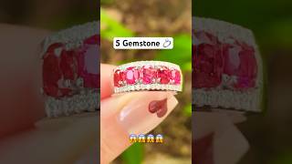 5 Stone Ring 💍😳 #ring #shorts #jewellery #fadinhas #shortsfeed