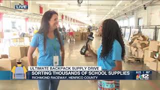 Rohana Meade Interviewed by NBC12 at RVA Ultimate Backpack Drive 2023
