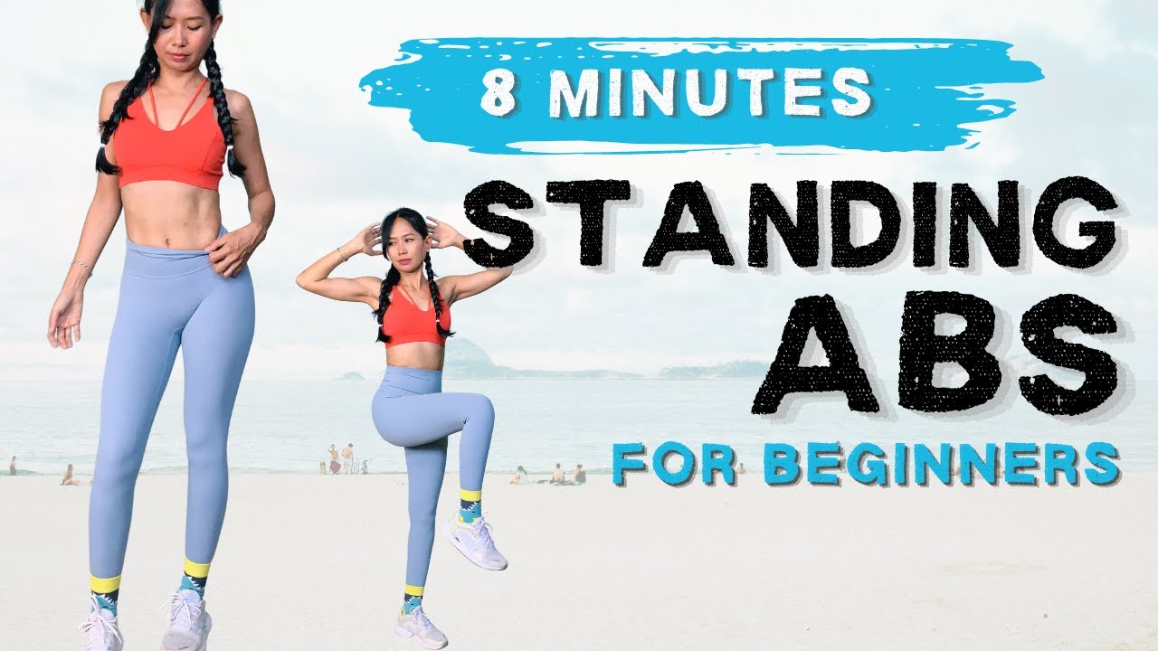 8 MINUTE STANDING ABS WORKOUT NO EQUIPMENT | Perfect for beginners ~ NILUINBALI