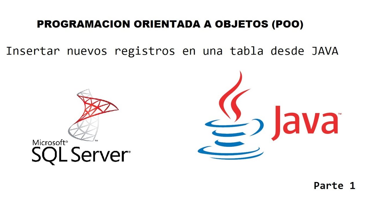 Insertar nuevo registro en una tabla de base de datos SQL en JAVA - 1 ...