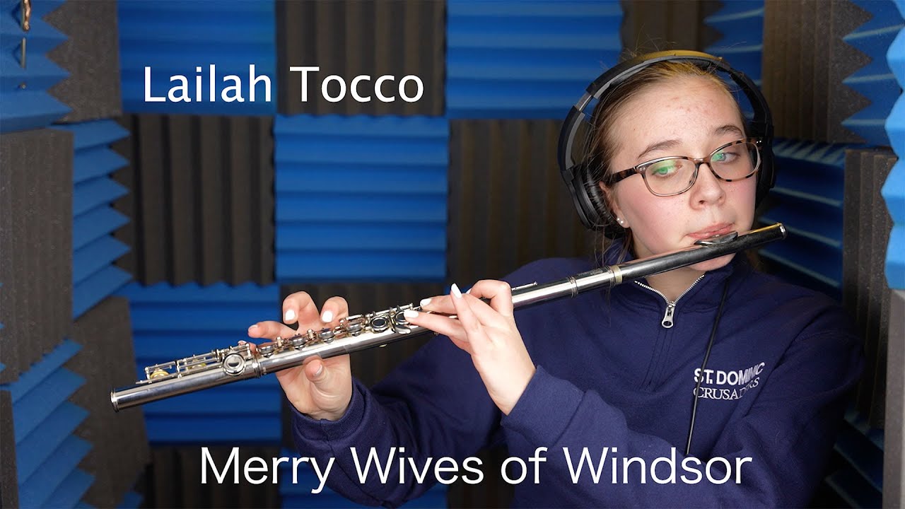 Merry Wives of Windsor Flute Solo Performed by Lailah Tocco YouTube