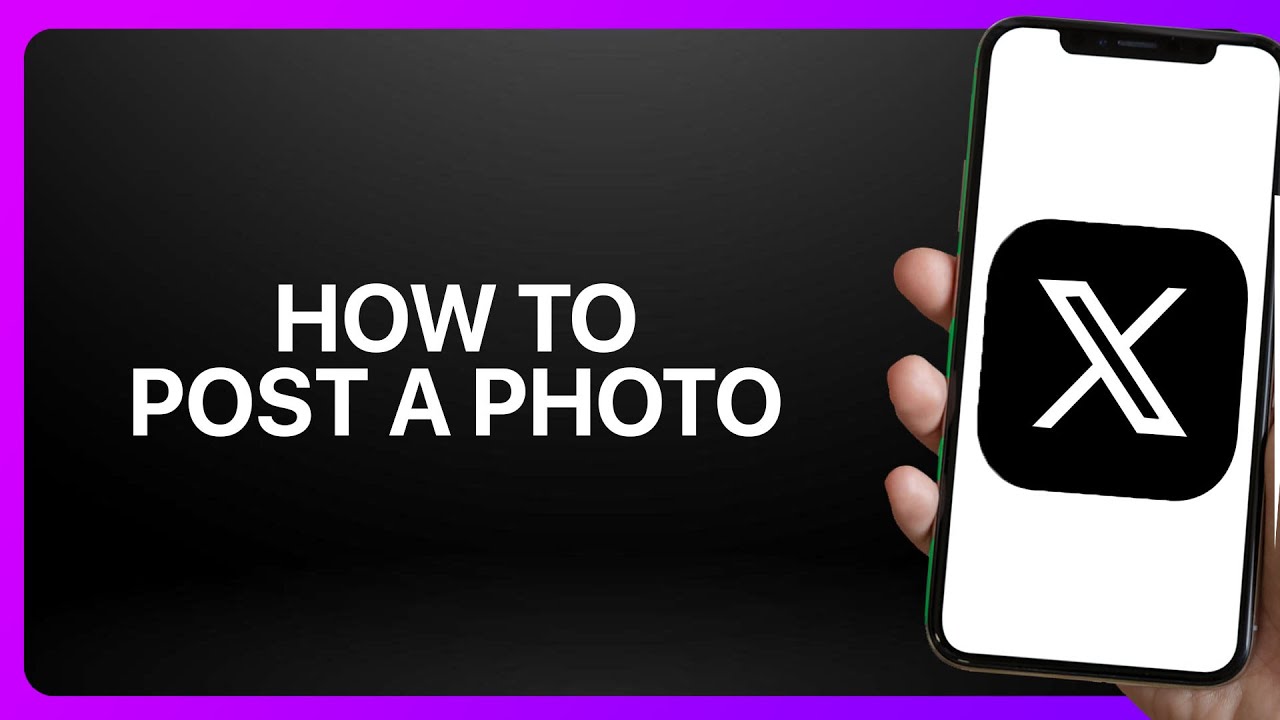 How To Post A Photo In X App (Twitter) ! Tutorial - YouTube