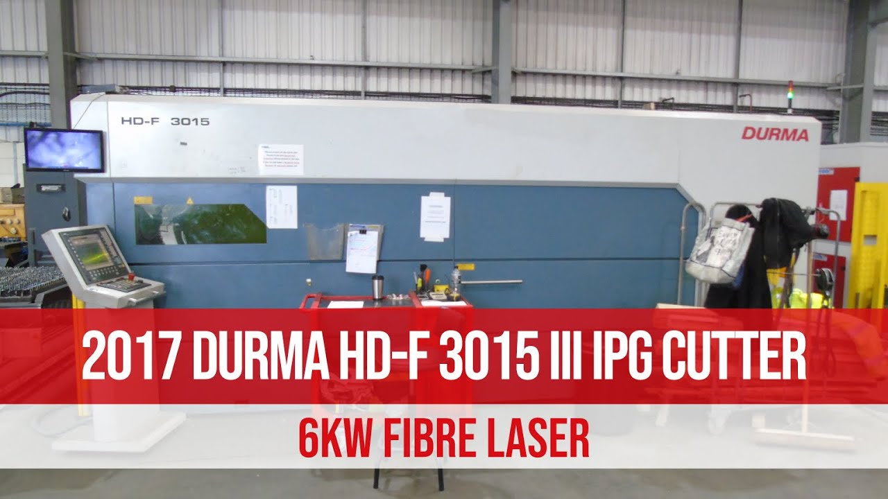 2017 DURMA HD-F 3015 III IPG 6KW Fibre Laser Cutter