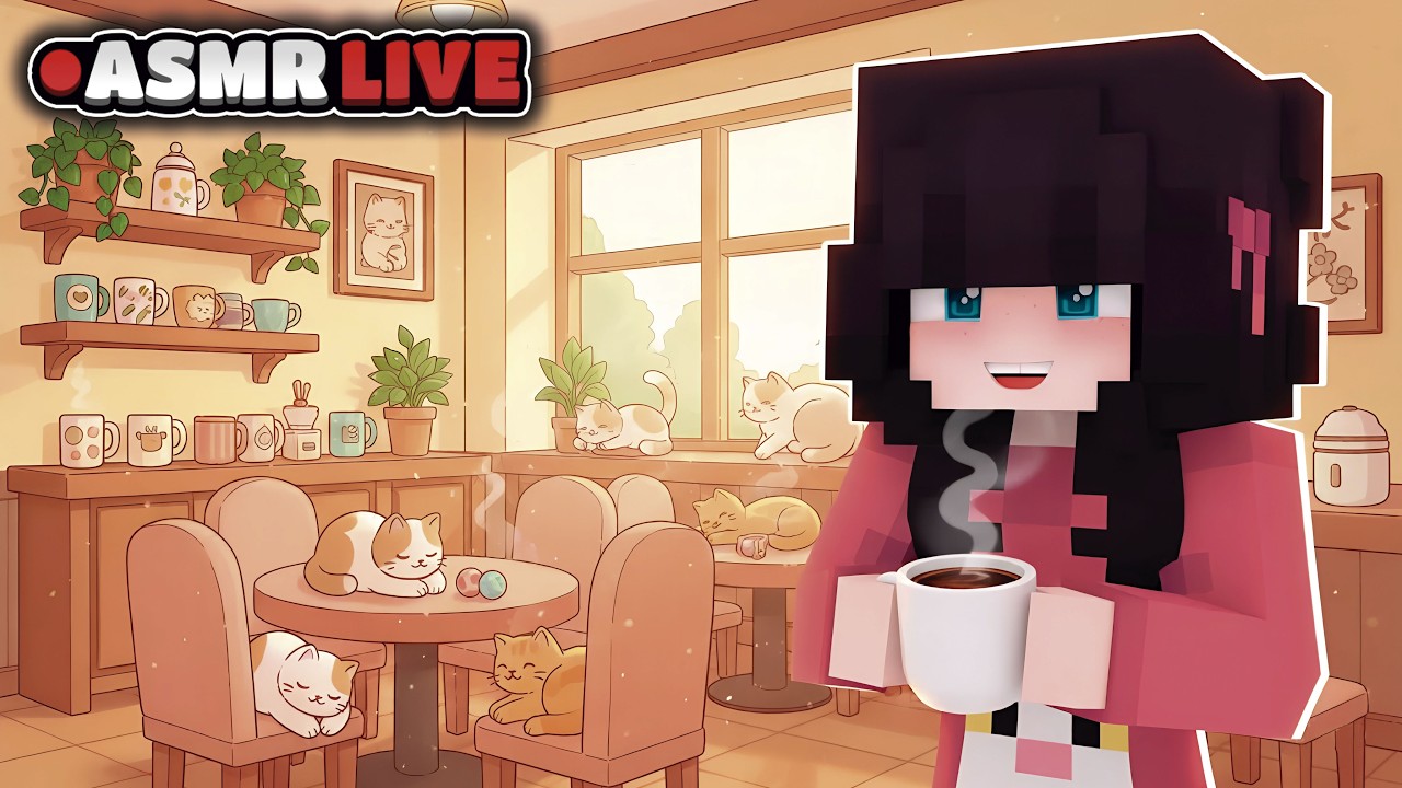 🔴 ASMR EN VIVO 🎮 | Te sirvo café hasta que te DUERMAS 😴☕