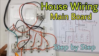 House Wiring of Main Electrical Board, Step by Step (In Hindi)