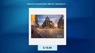 Katowice Poland Poster Wall Art Katowice Central Square Home Decor Katowice Digital Print K...