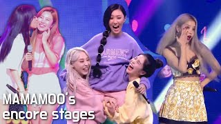 what happens at mamamoo encore stages