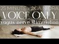 Voice only guided meditation for calm