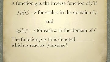 5.3 Inverse Functions