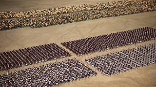Total War Rome 2 | 4,800 Sacred Band Vs 4,800 Levy Freeman