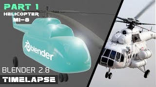 MODELING RUSSIAN HELICOPTER MI-8 IN BLENDER 2.8 PART 1