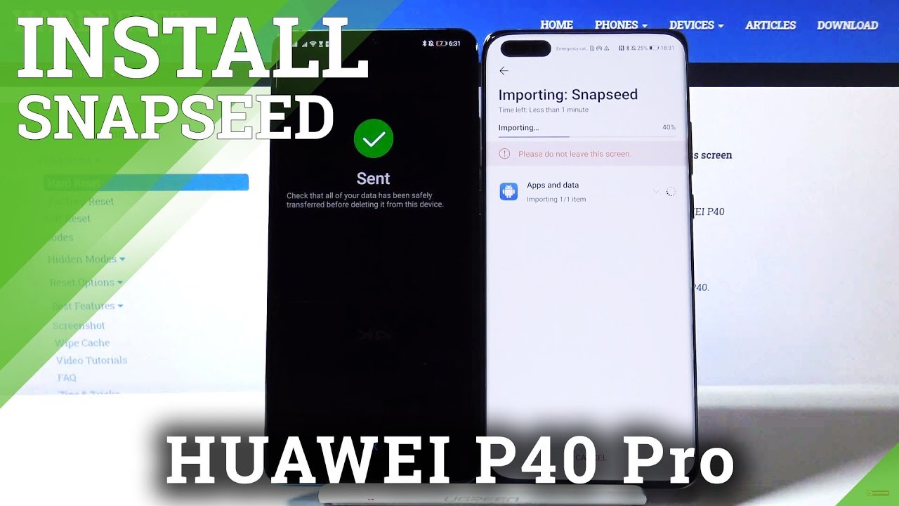 How to Download Snapseed on Huawei P40 Pro | Google App