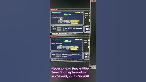TruTrade.io - 9-28-23 - RIPPER ONE A.I Prop Edition Trend - Chartless Trading For NinjaTrader 8