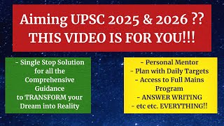UPSC 2025, 2026 ? : Don't SKIP this video | TRANSFORM your prep with UnderStand UPSC & Satyam Jain