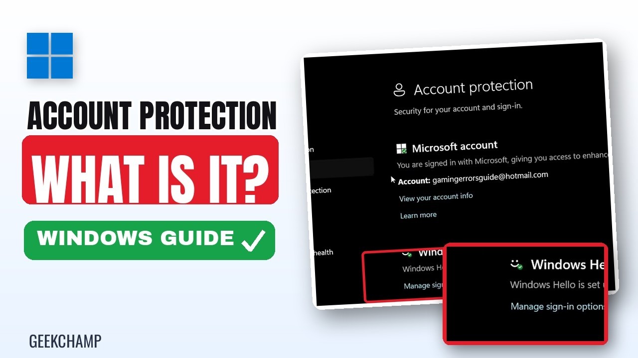 What is Account Protection in Windows 11? - YouTube