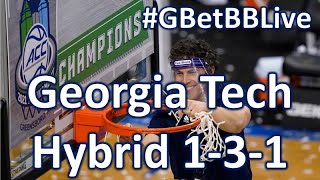 #GBetBBLive: Georgia Tech | Hybrid 1-3-1 Zone