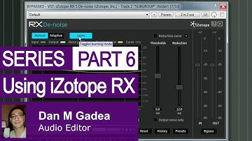Tutorial: iZotope RX5 For Dialog Part 6 - Spectral De-Noise
