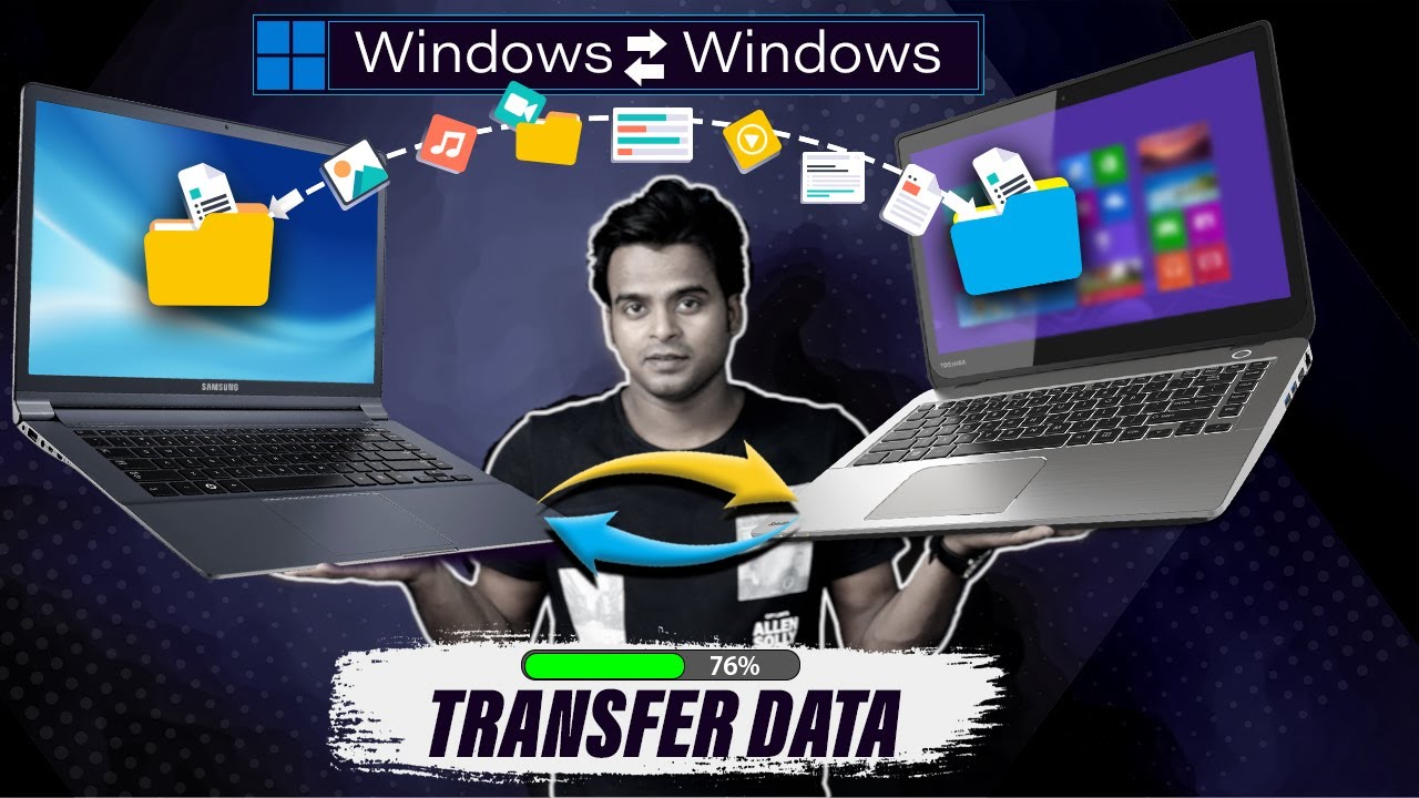 Transfer Files from PC to PC | Transfer Data between two PC | Windows ...