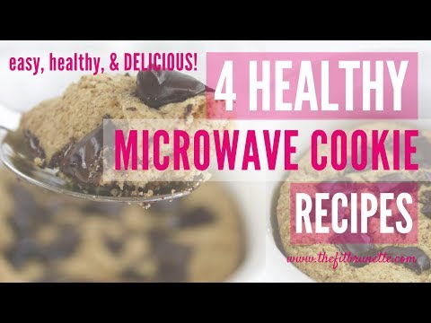 4-healthy-&-fit-dessert-recipes:-one-minute-healthy-microwave-cookies