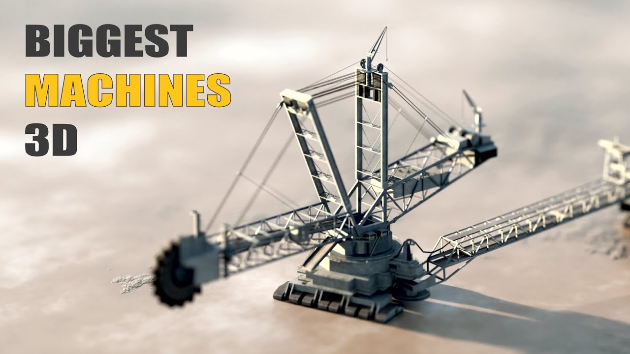 Biggest Machines Size Comparison 3D Animation - YouTube