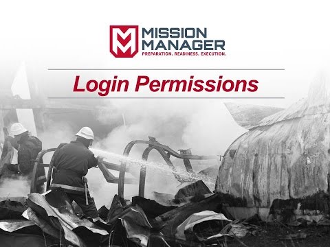 Mission Manager - Login Permissions