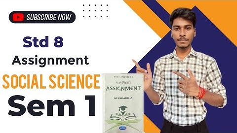 Class 8 Social Science | Assignment | Semester 1 | Part 1 #socialscience  @efactsbyshubhampatel
