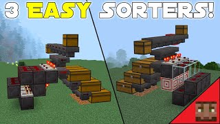 3 Simple sorters explained! (Bedrock/MCPE + Java)