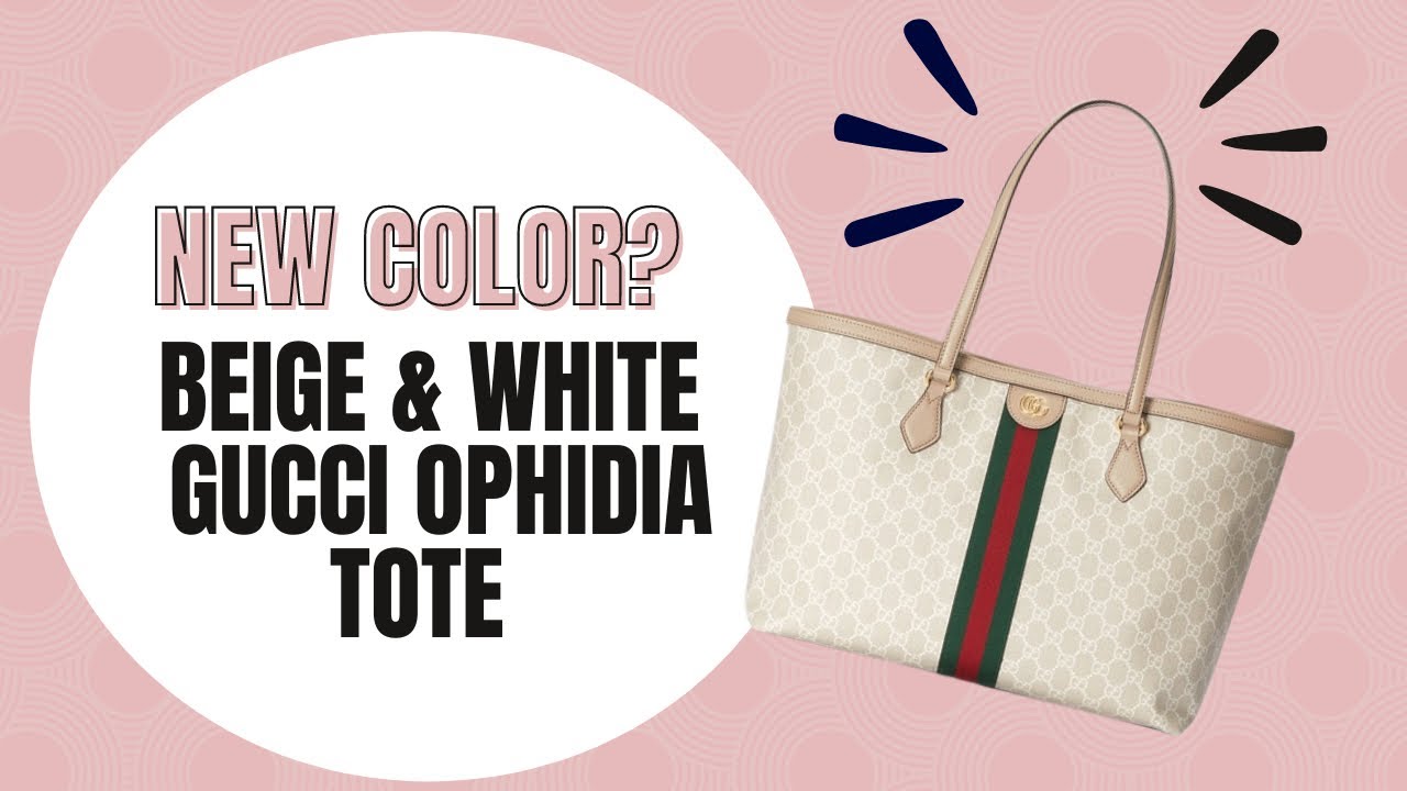 FWRD Renew Gucci GG Supreme Ophidia Tote Bag in Beige