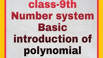 Polynomial, Class 9, Basic introduction of chapter 2, Royal study point, Shivam Sahu.