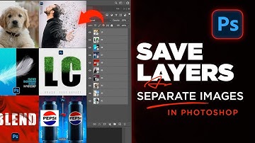 Save Layers as Separate Images In Photoshop | 2 Ways to Export Layers to Files | Adobe Photoshop