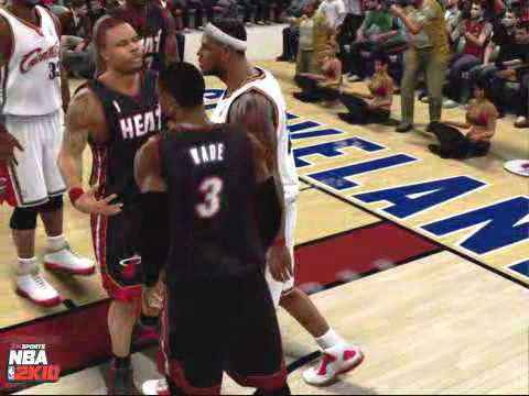 NBA 2K10 - Lebron Gets Slapped