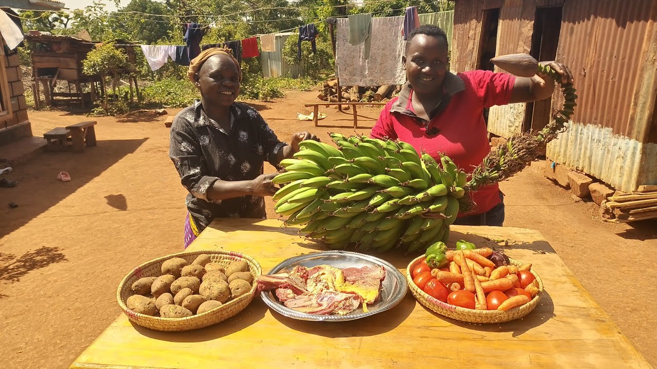 Our grandma penninah came to visit us,so we cooked something special for her