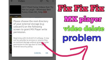 How to delete SD card video from MX player