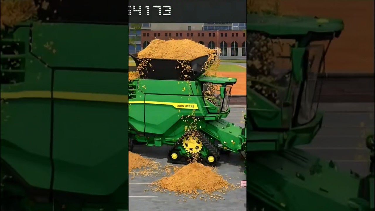 Перегруженный комбайн в FS 18! Уборка пшеницы в FS18 