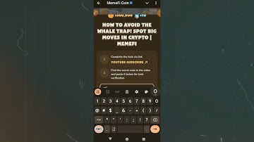 HOW TO AVOID THE WHALE TRAP! SPOT BIG MOVES IN CRYPTO   Memefi Video Code Today   Memefi CODE Today