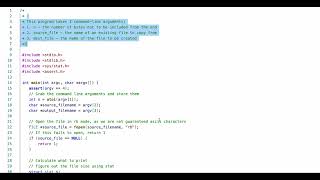 C: Copy file to output file, except for n bytes