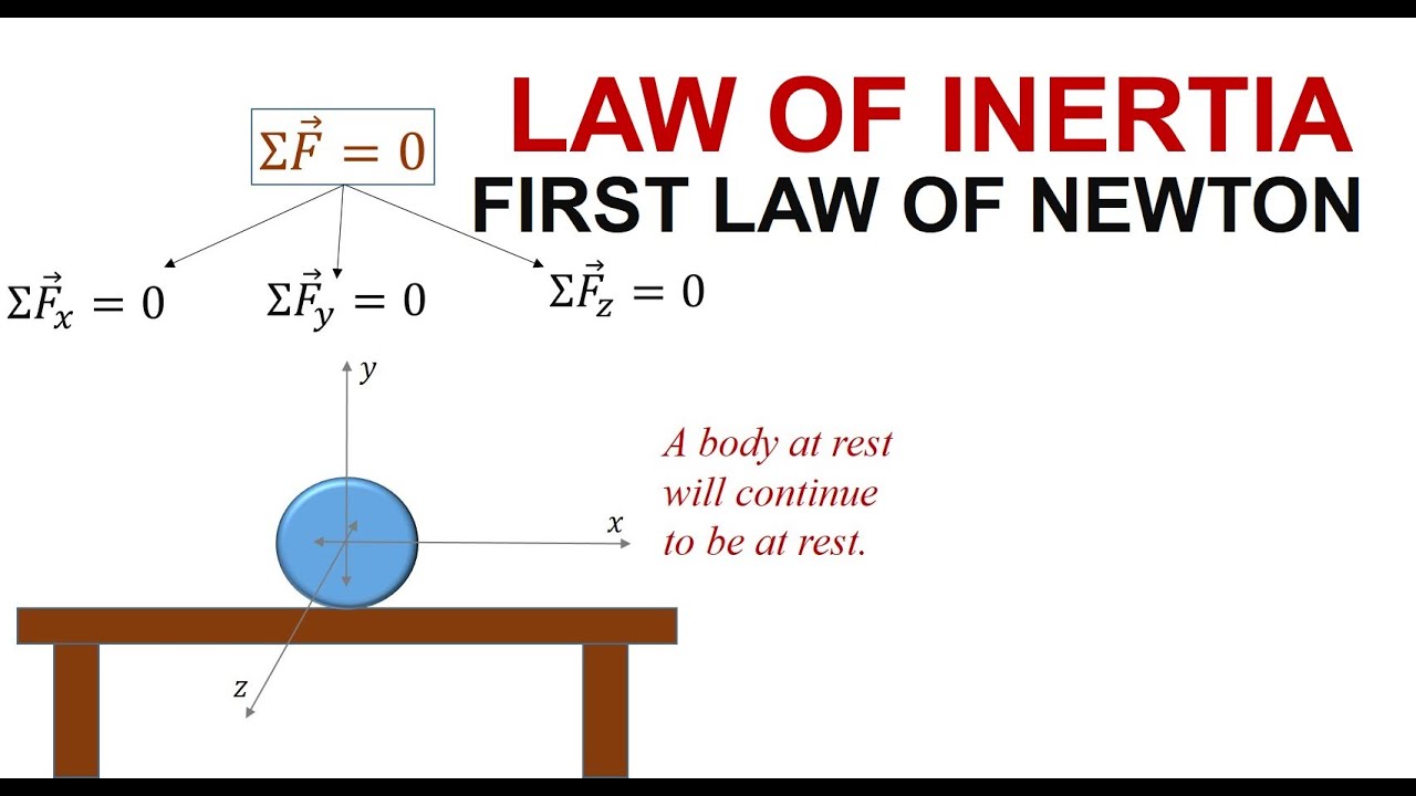 The Newton's First Law of Motion and Its Applications - YouTube