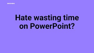 Turn prompts into branded PowerPoint slides with deckrobot!