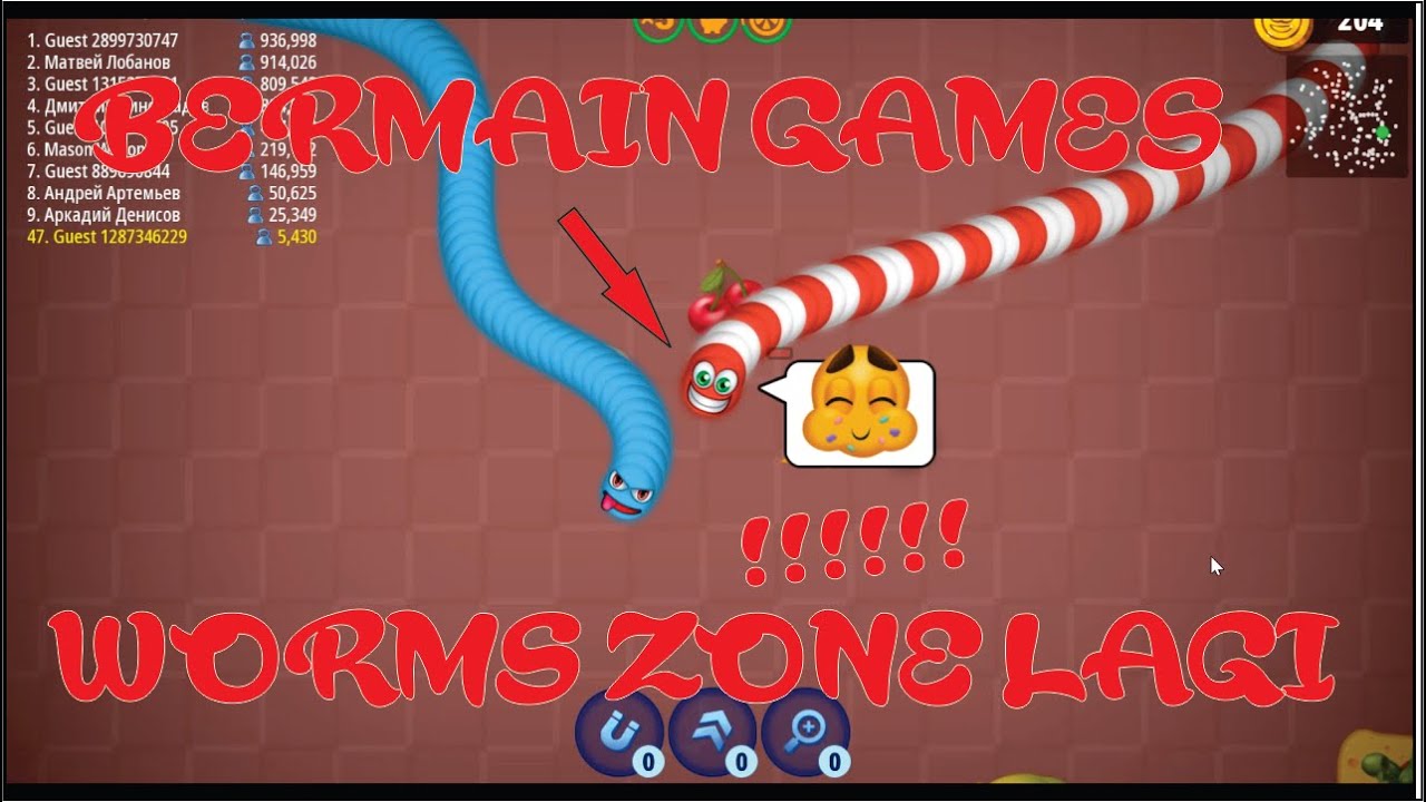 MAIN GAMES WORMS ZONE LAGI - YouTube