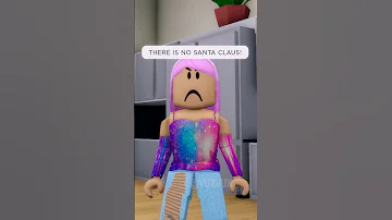 DINKER THINKS SANTA IS NOT REAL BUT THEN THIS HAPPENED IN ROBLOX.. 😳 #brookhaven #roblox