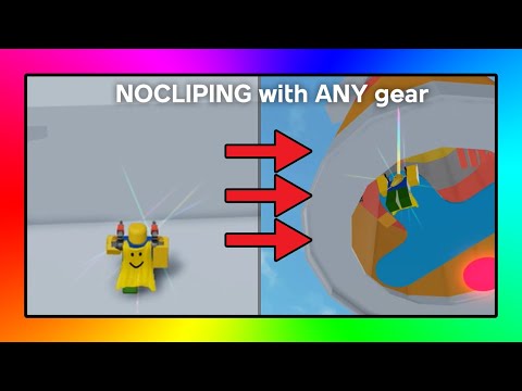 NOCLIP USING GEAR IN ALMOST EVERY GAME || Roblox Tutorial