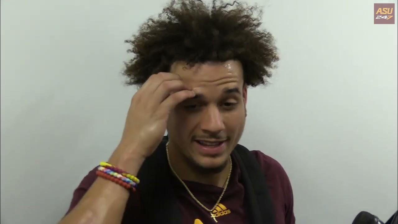 ASU WR Giovanni Sanders following Tuesday fall practice (09/13/22 ...