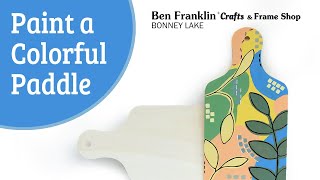 Paint A Colorful Paddle